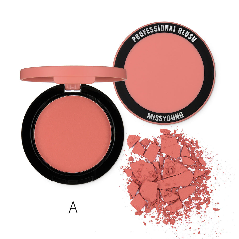 Premium Single-Color Matte Blush for Natural Glow-Homeunderwear