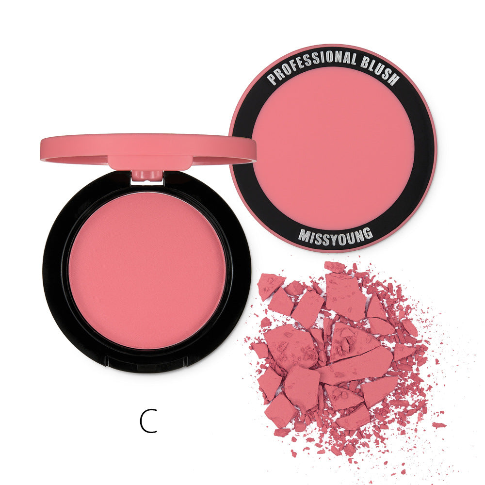 Premium Single-Color Matte Blush for Natural Glow-Homeunderwear