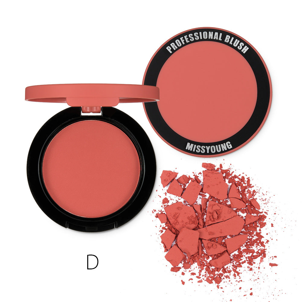 Premium Single-Color Matte Blush for Natural Glow-Homeunderwear