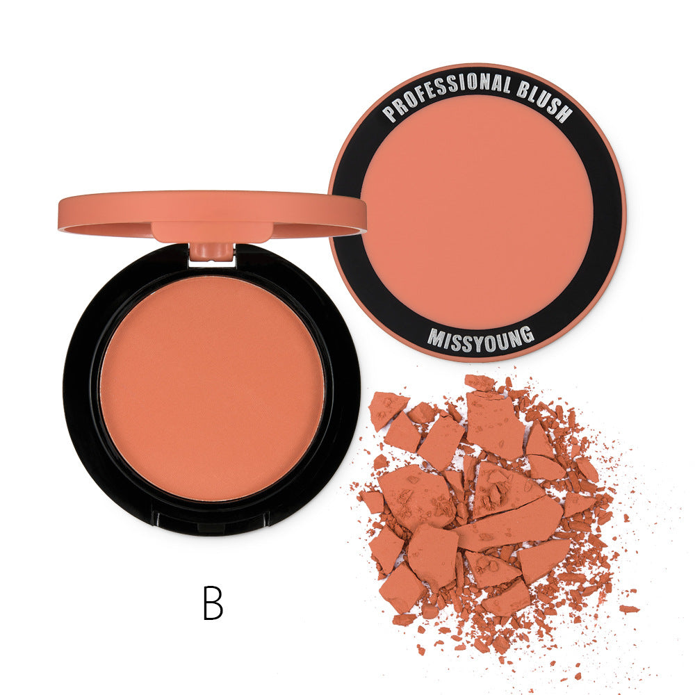 Premium Single-Color Matte Blush for Natural Glow-Homeunderwear