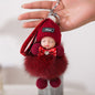 Cute Sleeping Baby Plush Car Keychain Charm