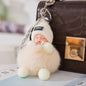 Cute Sleeping Baby Plush Car Keychain Charm