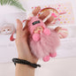 Cute Sleeping Baby Plush Car Keychain Charm