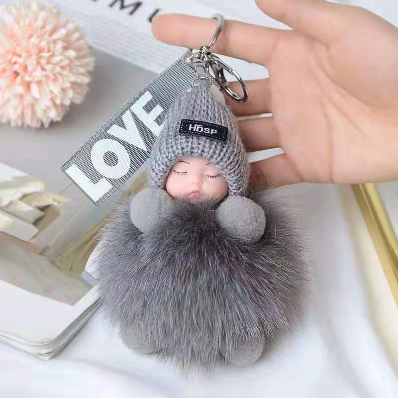 Foxy Fluffy Keychain - Cute Fox Fur Charm