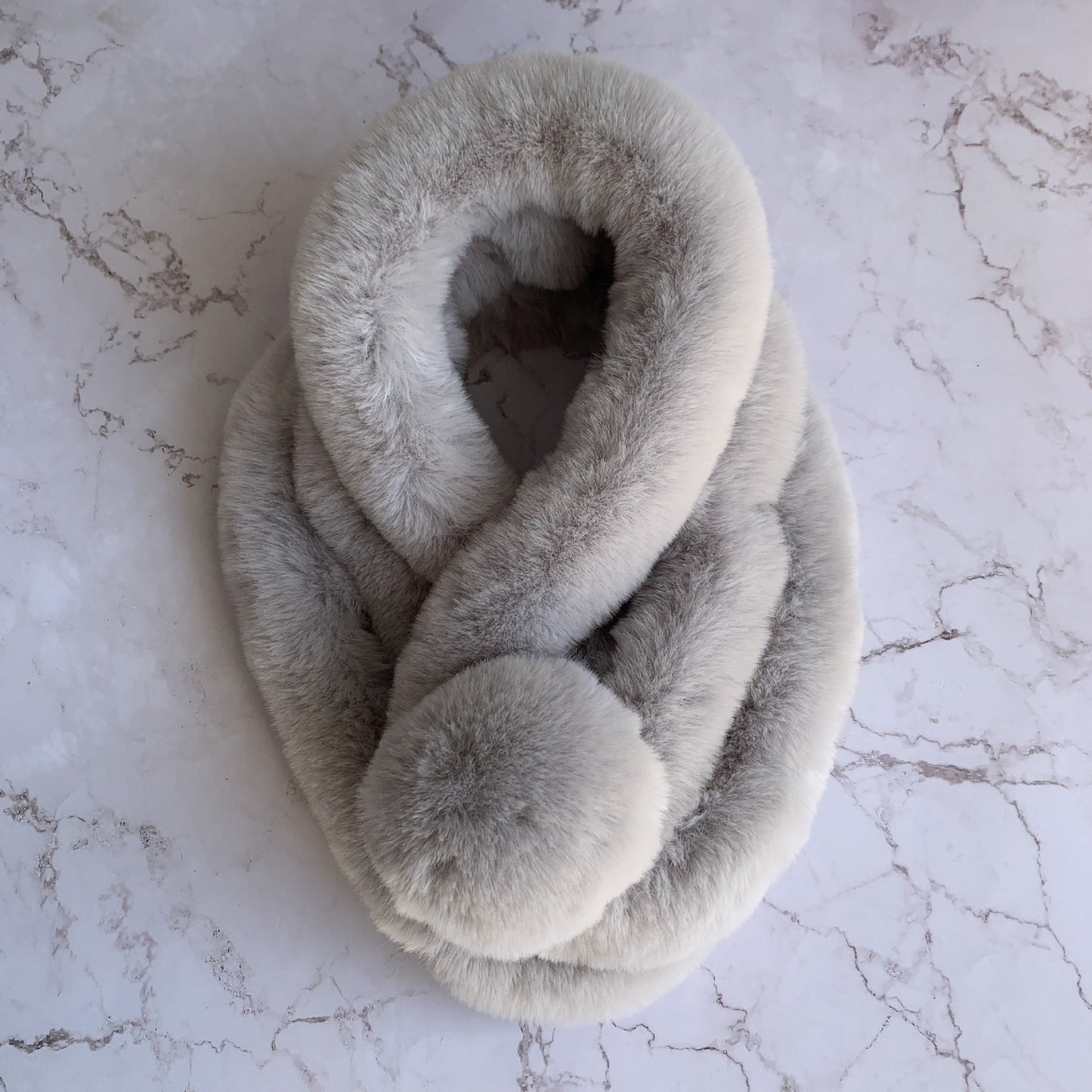 Winter Real Rabbit Fur Scarf - Cozy & Versatile