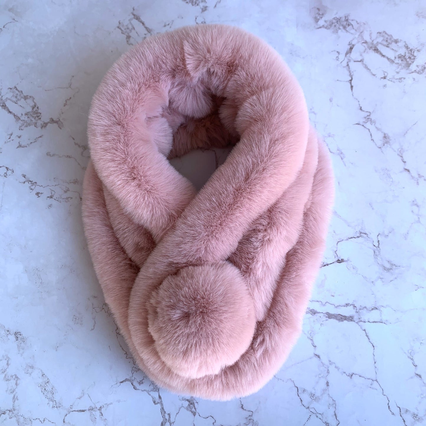 Winter Real Rabbit Fur Scarf - Cozy & Versatile