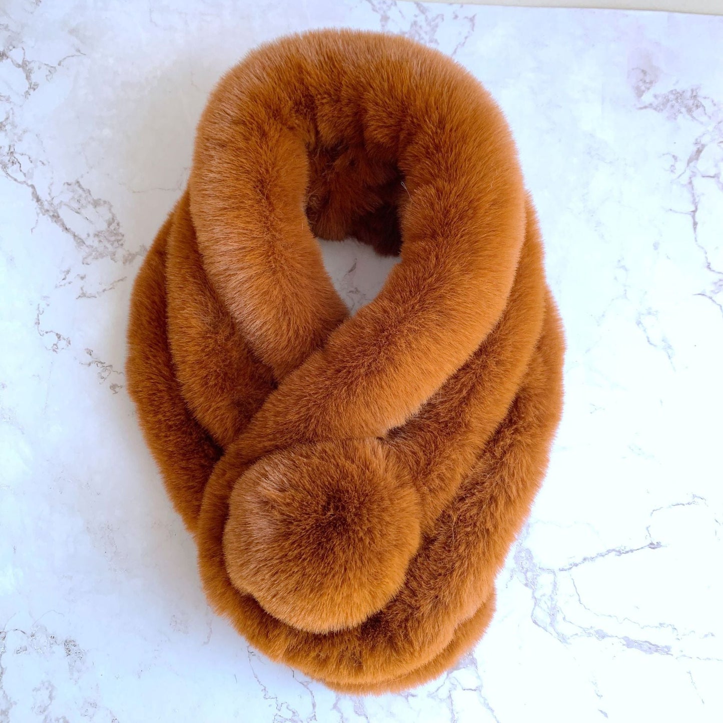 Winter Real Rabbit Fur Scarf - Cozy & Versatile