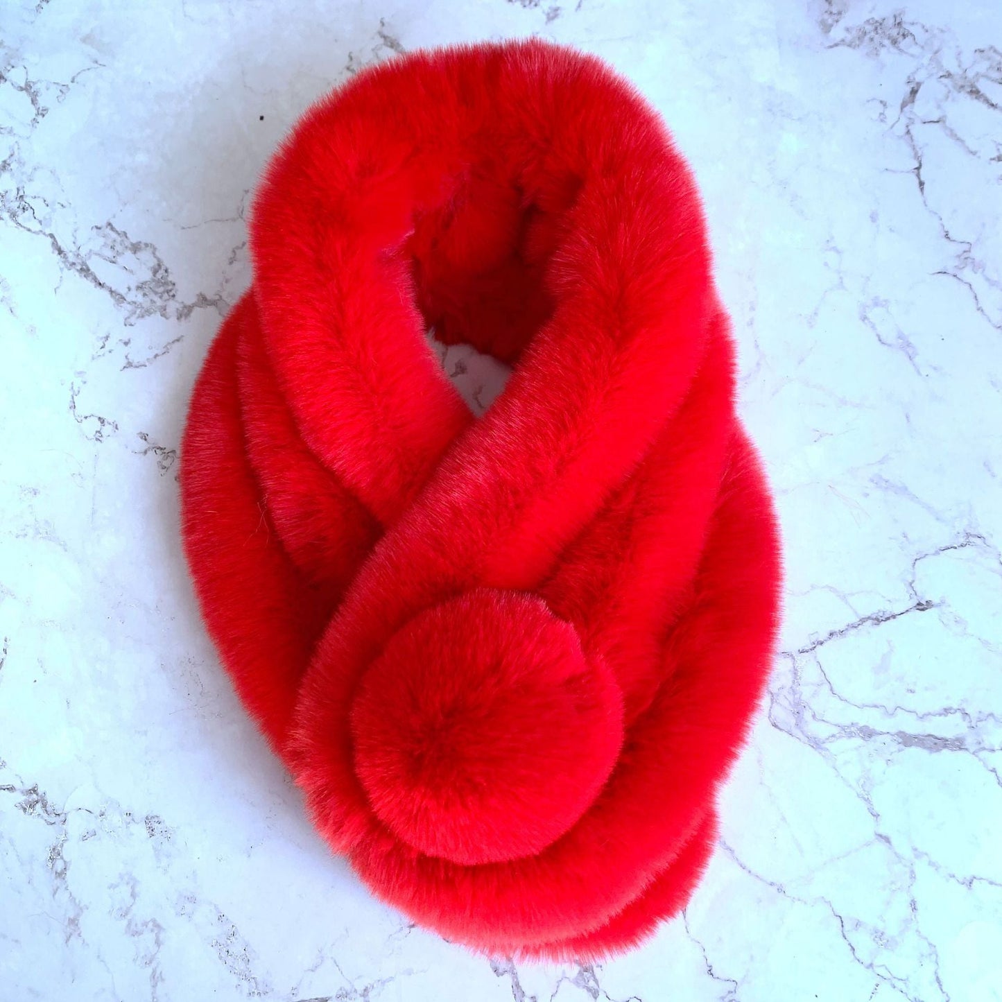 Winter Real Rabbit Fur Scarf - Cozy & Versatile