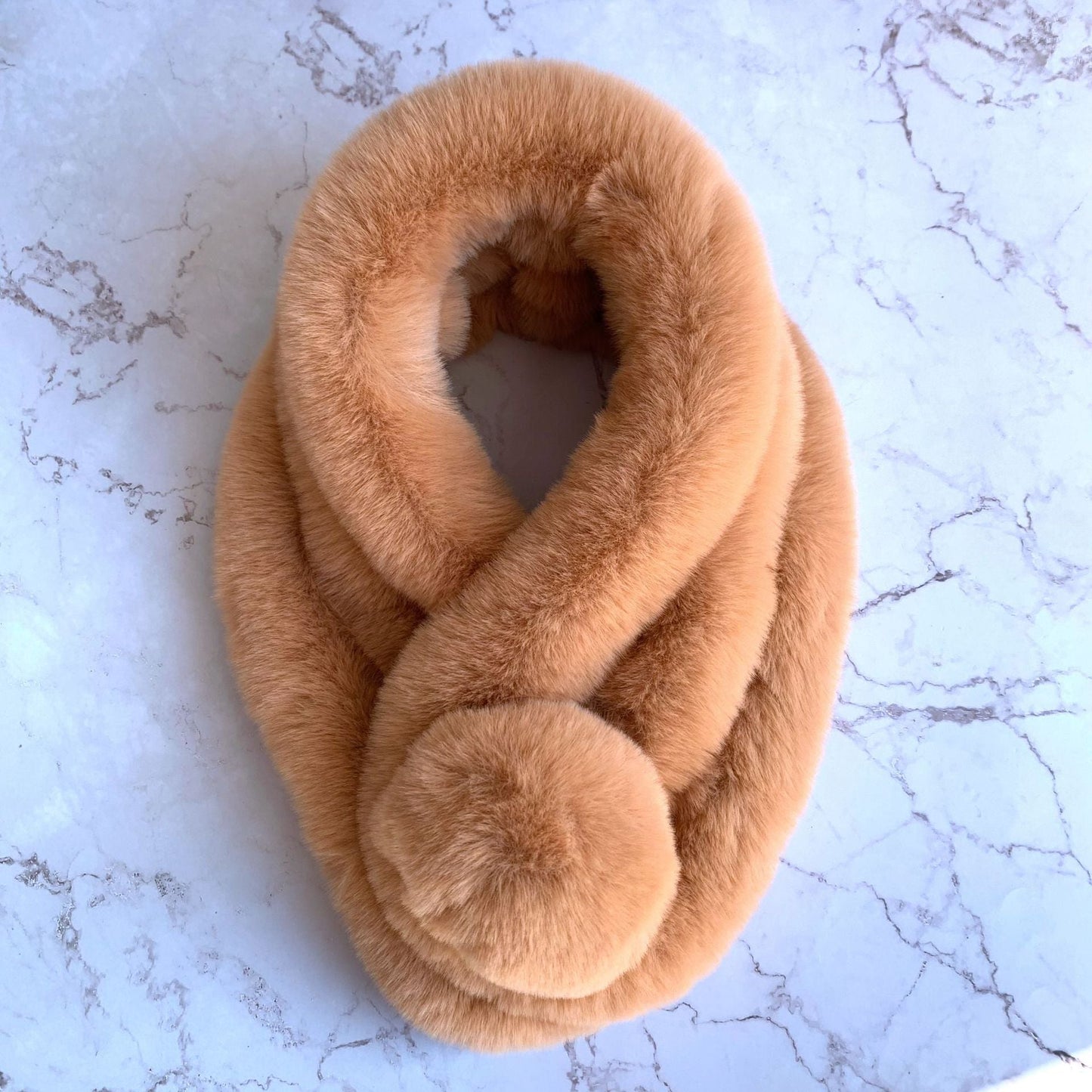 Winter Real Rabbit Fur Scarf - Cozy & Versatile