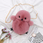 Cute Chick Plush Crossbody Bag Trendy Design