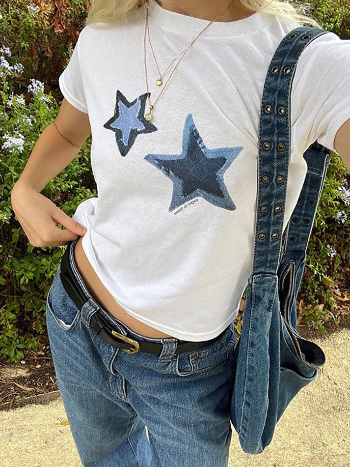 Star Print Short Sleeve Tee