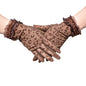 Leopard Print Breathable Mesh Gloves