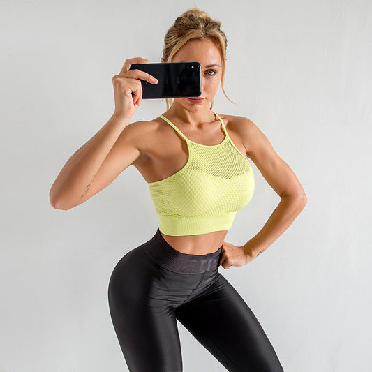 Quick-Drying Shockproof Suspender Sports Bra