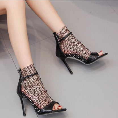 Fish Mouth Open Toe Banquet High-Heeled Sandals