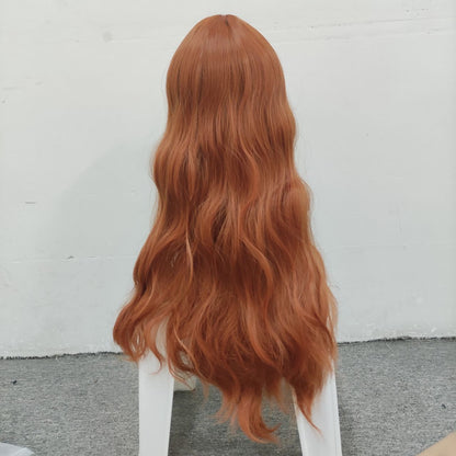 Free Shipping For Hivava Lolita Pumpkin Long Curly Wig