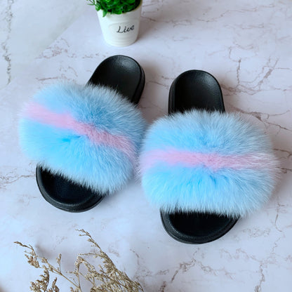 Luxury Faux Fur Slides - Women's Comfy Sandals