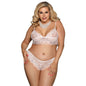 Plus Size Sexy Lace Wide-Brimmed Two-Piece Suit