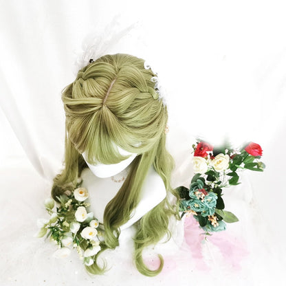 Free Shipping For Hivava Dream Green Lolita Long Curly Wig