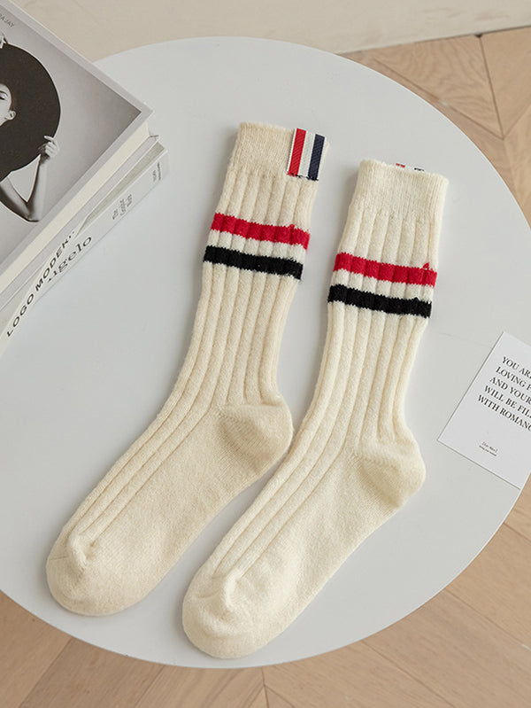 Fashion Breathable Striped Socks Accessories-Homeunderwear