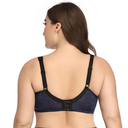 Plus Size Printed Ultra-Thin Bra