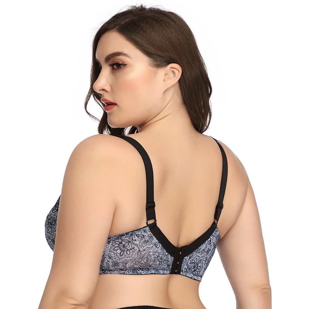 Plus Size Printed Ultra-Thin Bra