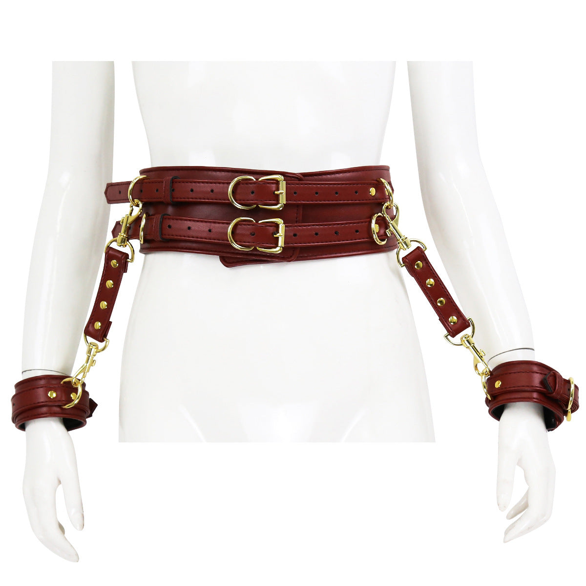 Leather Bondage Bandage Set