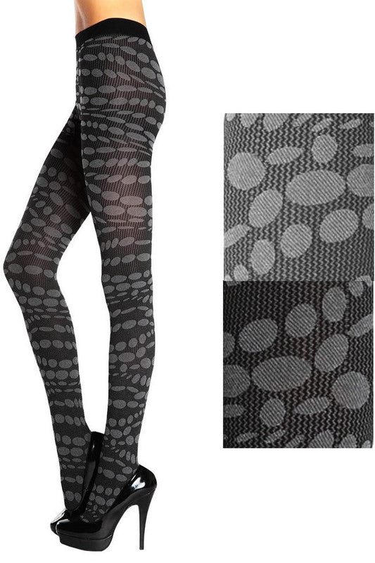 Free Shipping For Lady's Fashion Spiraling Lava Dots Tights