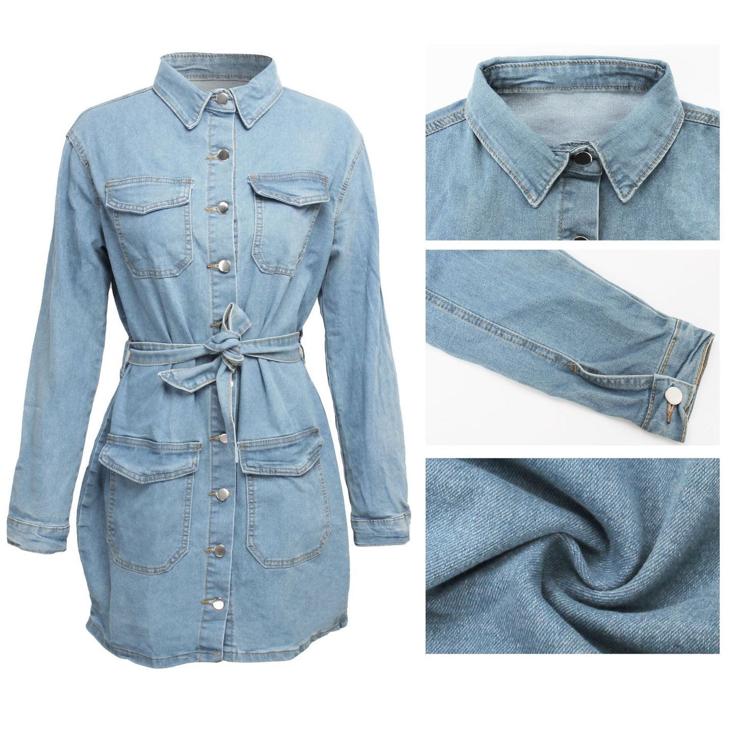 Fashion Denim Slim Dress