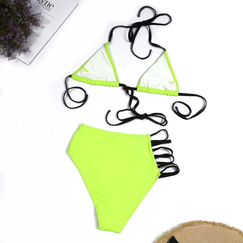 Grid Halter Bandage Bikini