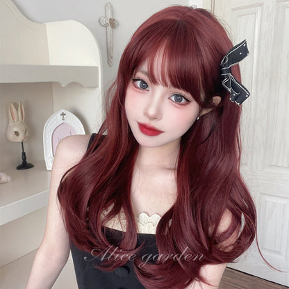 Free Shipping For Hivava Casual Series Dark Cherry Red Wig