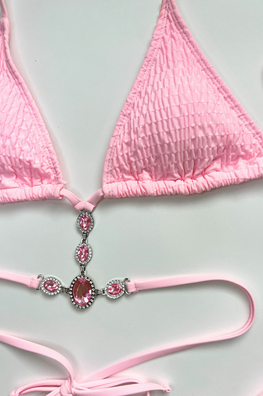 Free Shipping For Emily Crystal Bikini Top