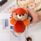 Cute Real Rabbit Fur Fox Charm Keychain