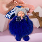 Cute Sleeping Baby Plush Car Keychain