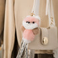 Cute Real Rabbit Fur Fox Charm Keychain