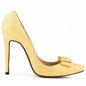 Elegant and Versatile Candy Colored Butterfly Pointed Toe Stiletto Women's Single Shoes