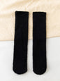 Casual Keep Warm Solid Color Socks Accessories-Homeunderwear