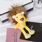 Cute Long-Haired Lion Plush Backpack Charm