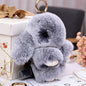 Mini Fuzzy Bunny Charm - Colorful Rabbit Accessory