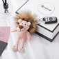 Cute Long-Haired Lion Plush Backpack Charm