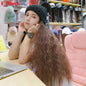 Free Shipping For Hivava Colorful Knitting Hat With Removable Long Curly Wig 5