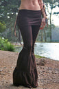 New FashionPure Color Low Waist  Yoga Wide-legs Long Pants