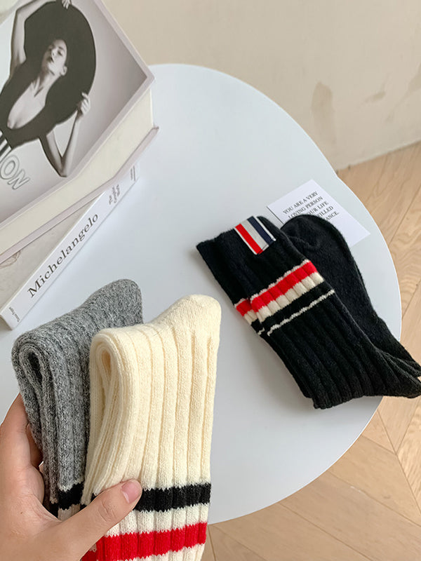 Fashion Breathable Striped Socks Accessories-Homeunderwear