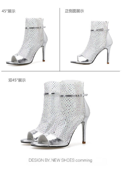 Fish Mouth Open Toe Banquet High-Heeled Sandals