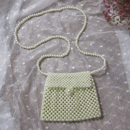 Hadmade Customize Pearl Crossbody Mini Bags