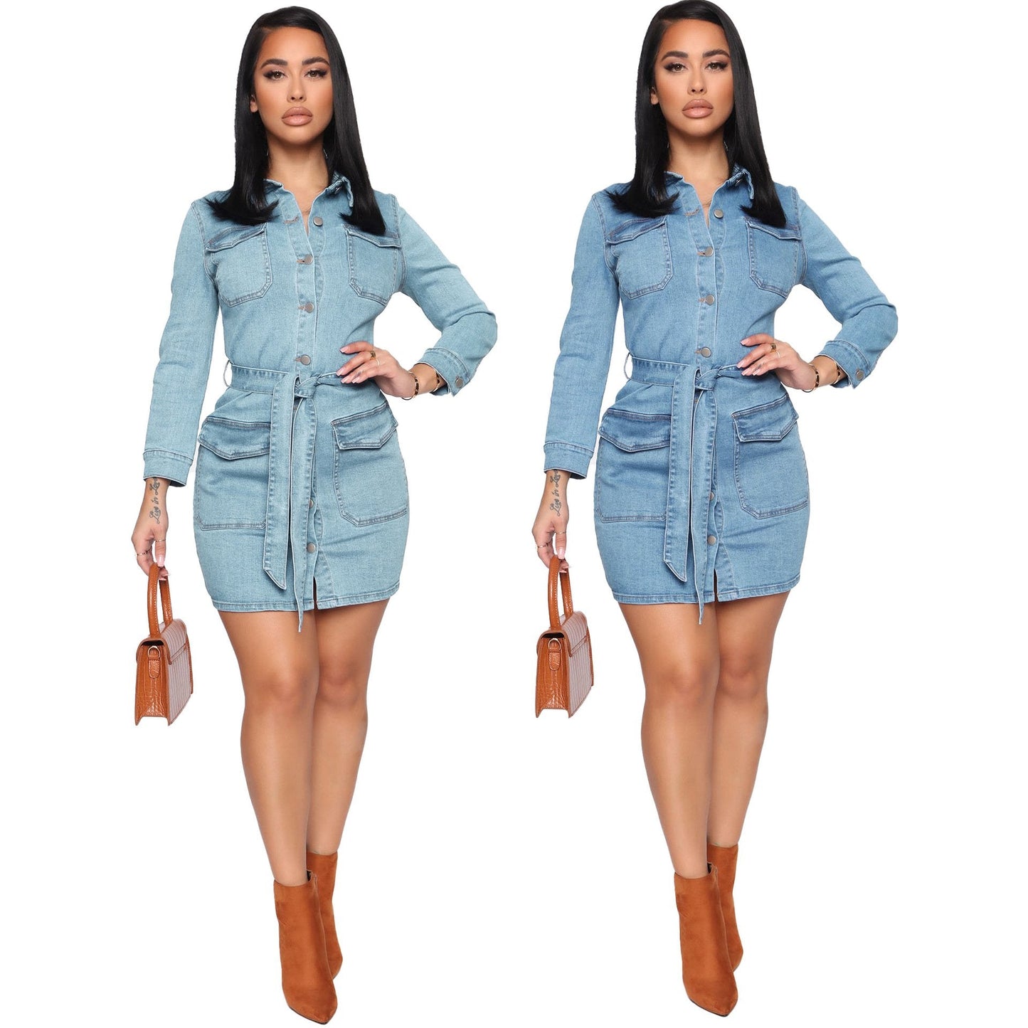 Fashion Denim Slim Dress