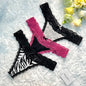 Free Shipping For 3 Pack T Back Lace Trim Low Waist Cotton Seamless Thongs