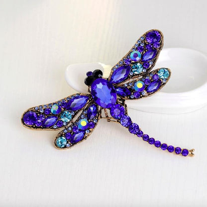 Big Dragonfly Chain Scarves Buckle Brooch