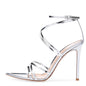 Cross band ultra-high heel pointed sandals Party Shoes