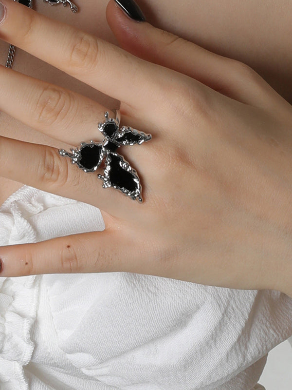 New Fashion Punk Butterfly Shape Ring-Homeundewear