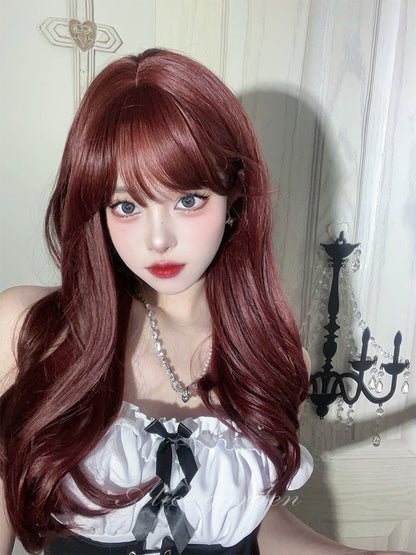 Free Shipping For Hivava Casual Series Dark Cherry Red Wig